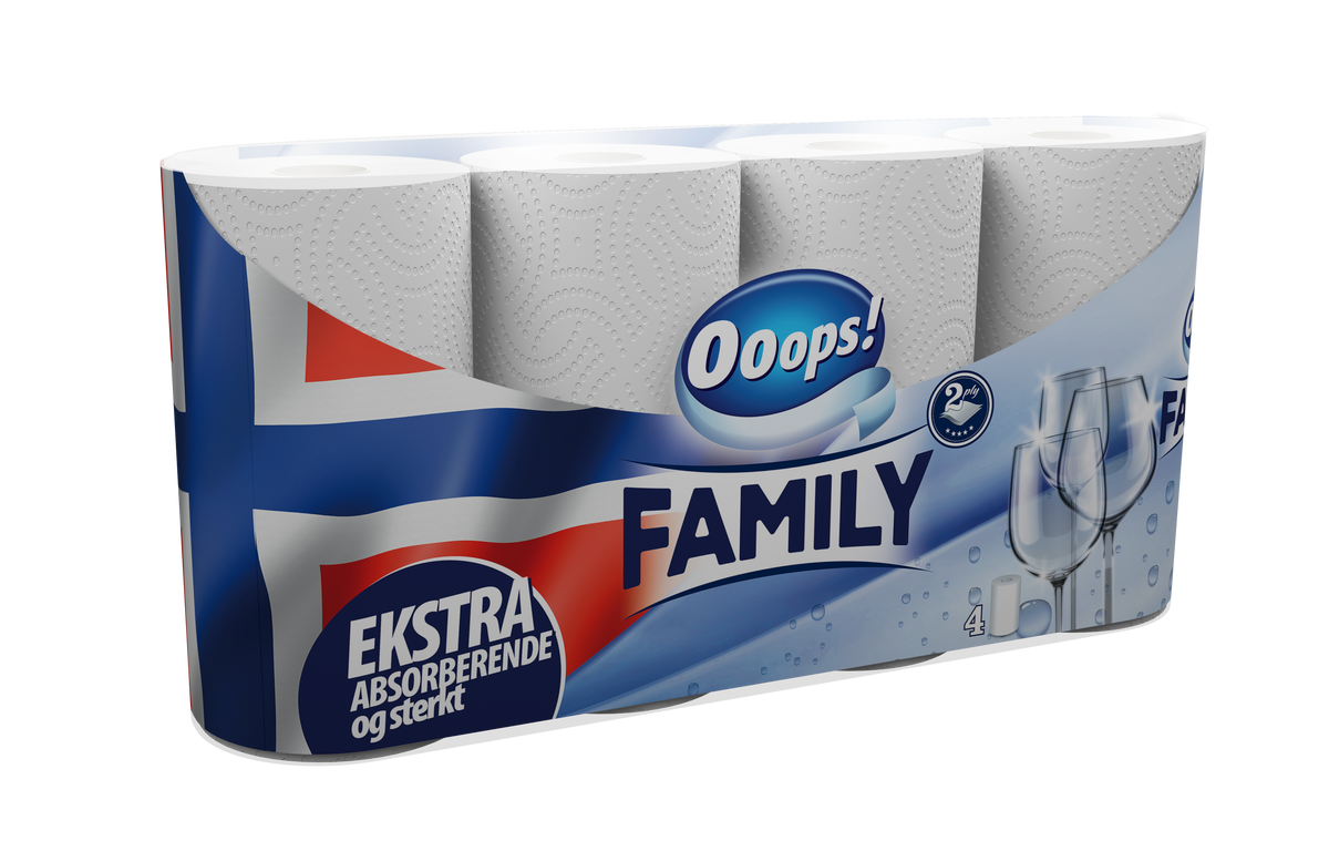 Kjøkkenrull Ooops! Family 15,4m 2l