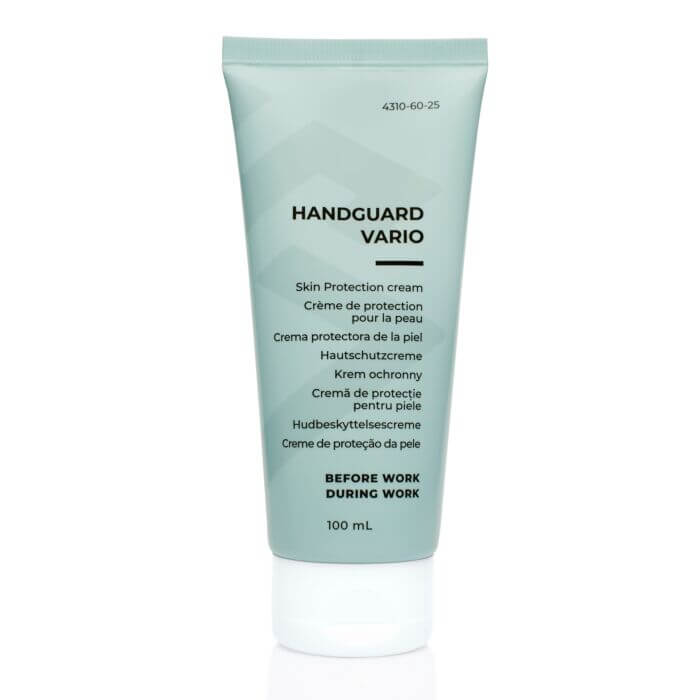 HANDGUARD VARIO (100 ml Tube) skin protection cream for healthy, well-groomed skin before and during work.
