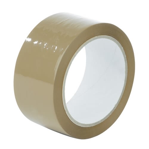 Tape emb. 50mmx66m PP32 akryl HT brun