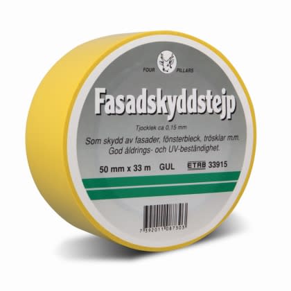 Tape Myk PVC 50mmx33m/0,15mm  GUL