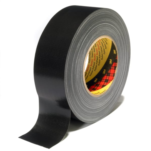 Tape lerret 50mmx50m sort APE 389
