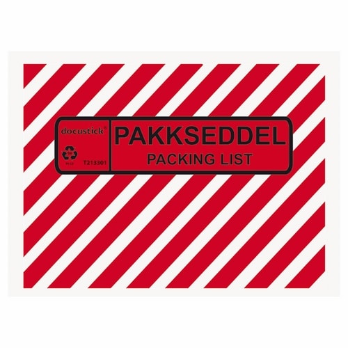 Pakkseddellomme 160x120mm C6 Zebra