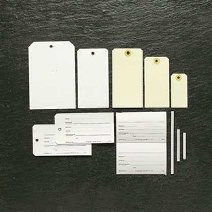 Merkelapp plast m/malje 16x11cm