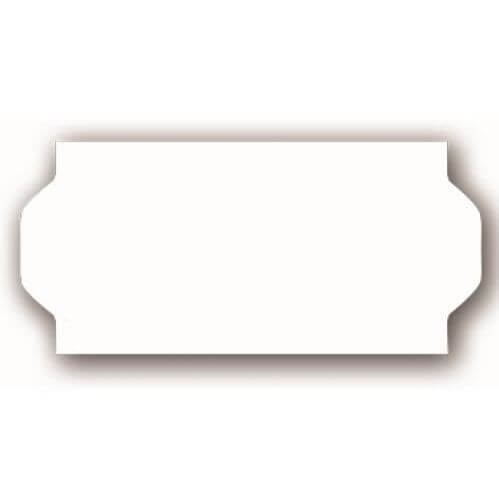 Prisetikett 26x12mm hvit lim 2