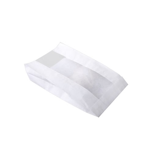 Pose baker hvit 2kg m/vindu - 1000 stk