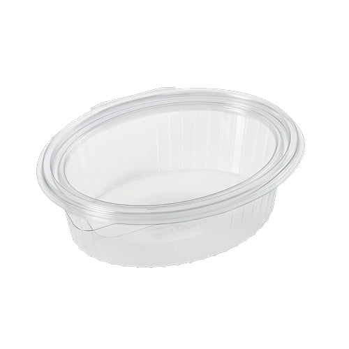 Plastbeger m/hengsl.lokk 500ml oval