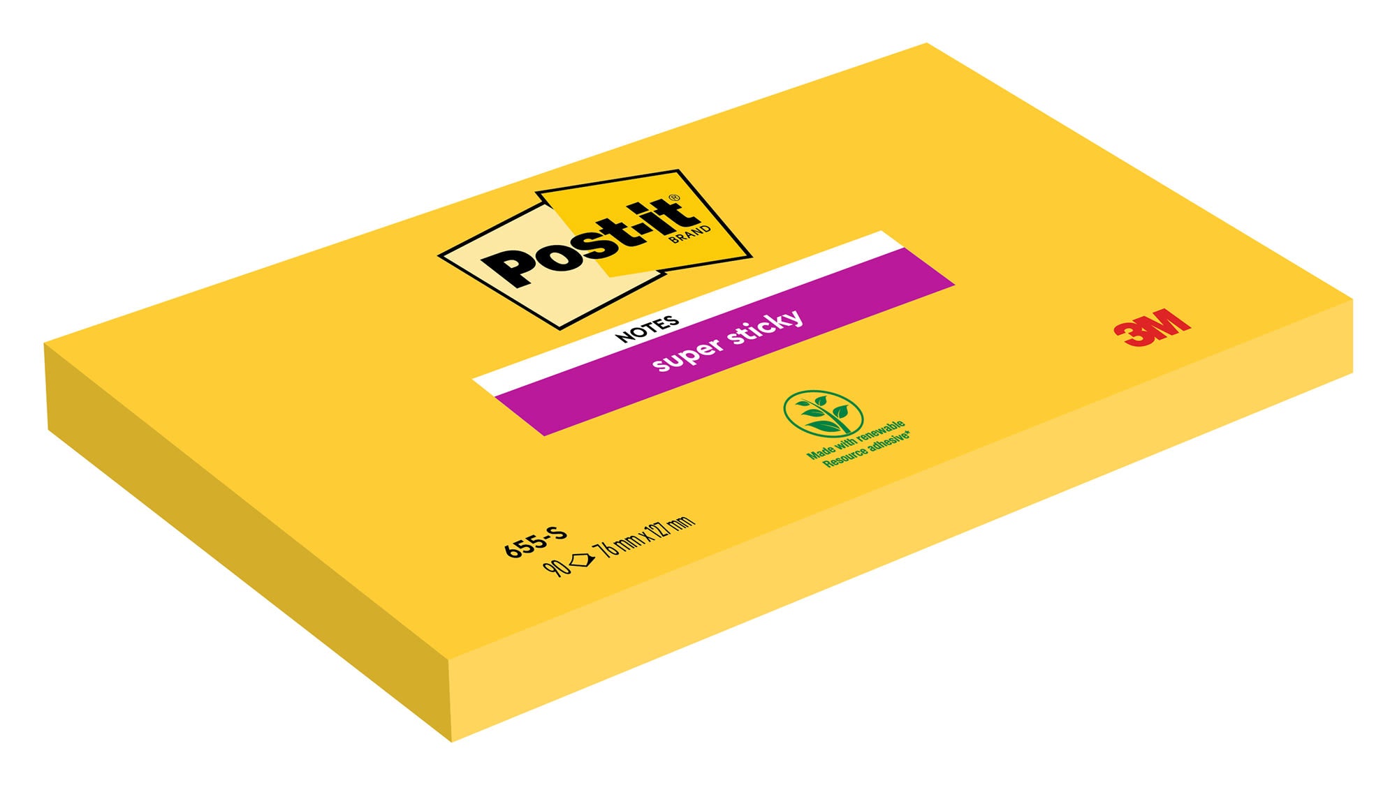 Notatblokk Post-it SS 76x127 Gul