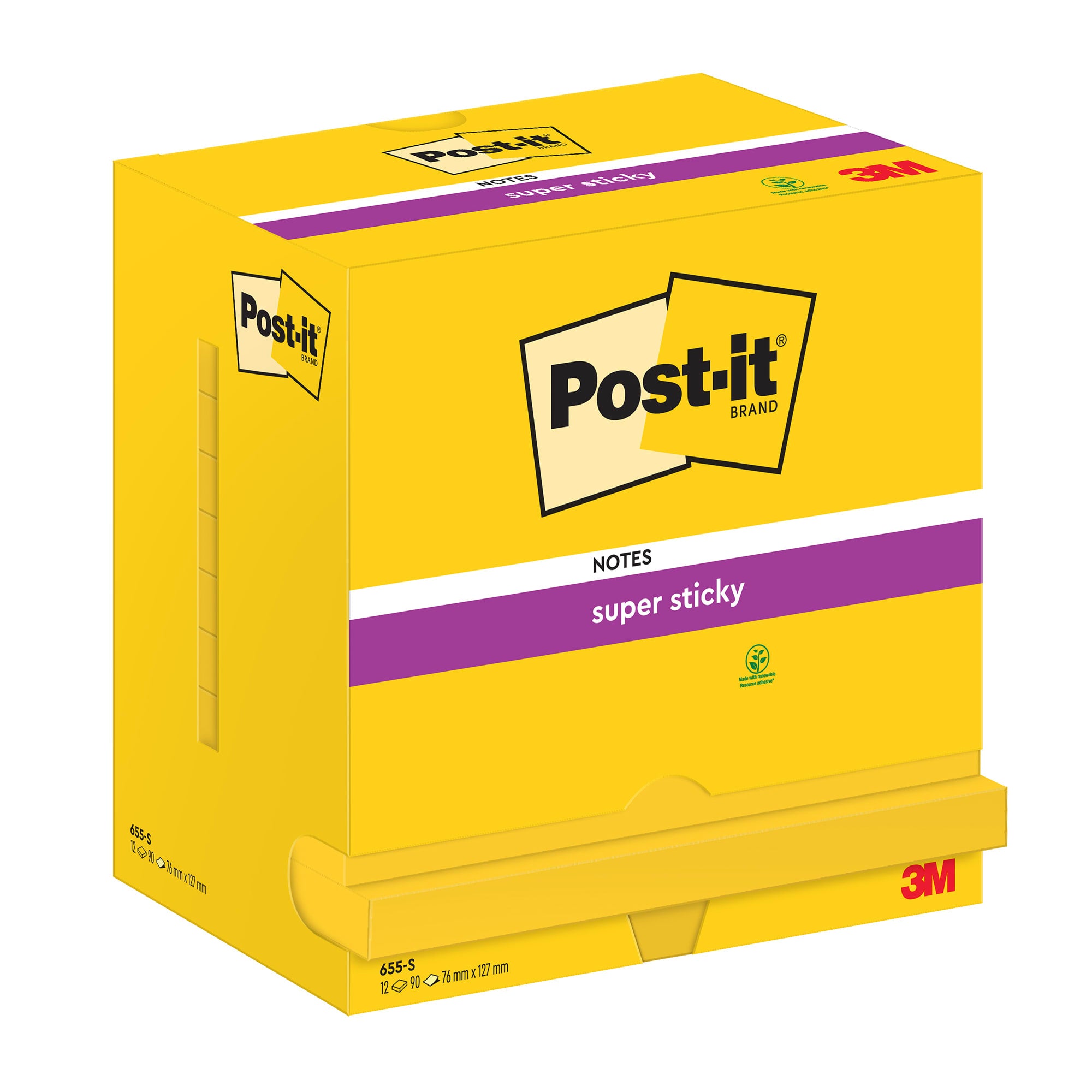 Notatblokk Post-it SS 76x127 Gul