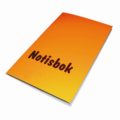 Notisbok 90 x 140mm linjert stiftet