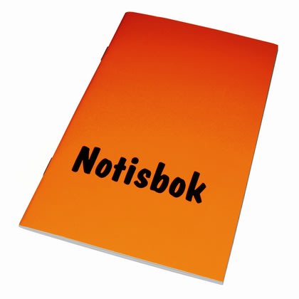 Notisbok 105 x 170mm linjert stiftet