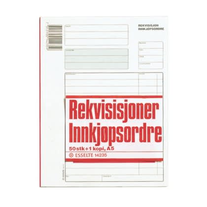 Rekvisisjonsbok A5 m/kopi perforert