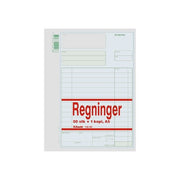 Regningsbok A5 1 kopi 50/50 u/num