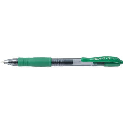 Rollerpenn Gel Pilot G2 0.7mm grønn
