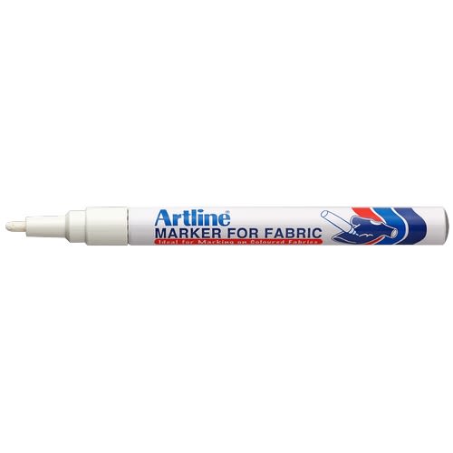 Tusj Artline tekstilpenn hvit