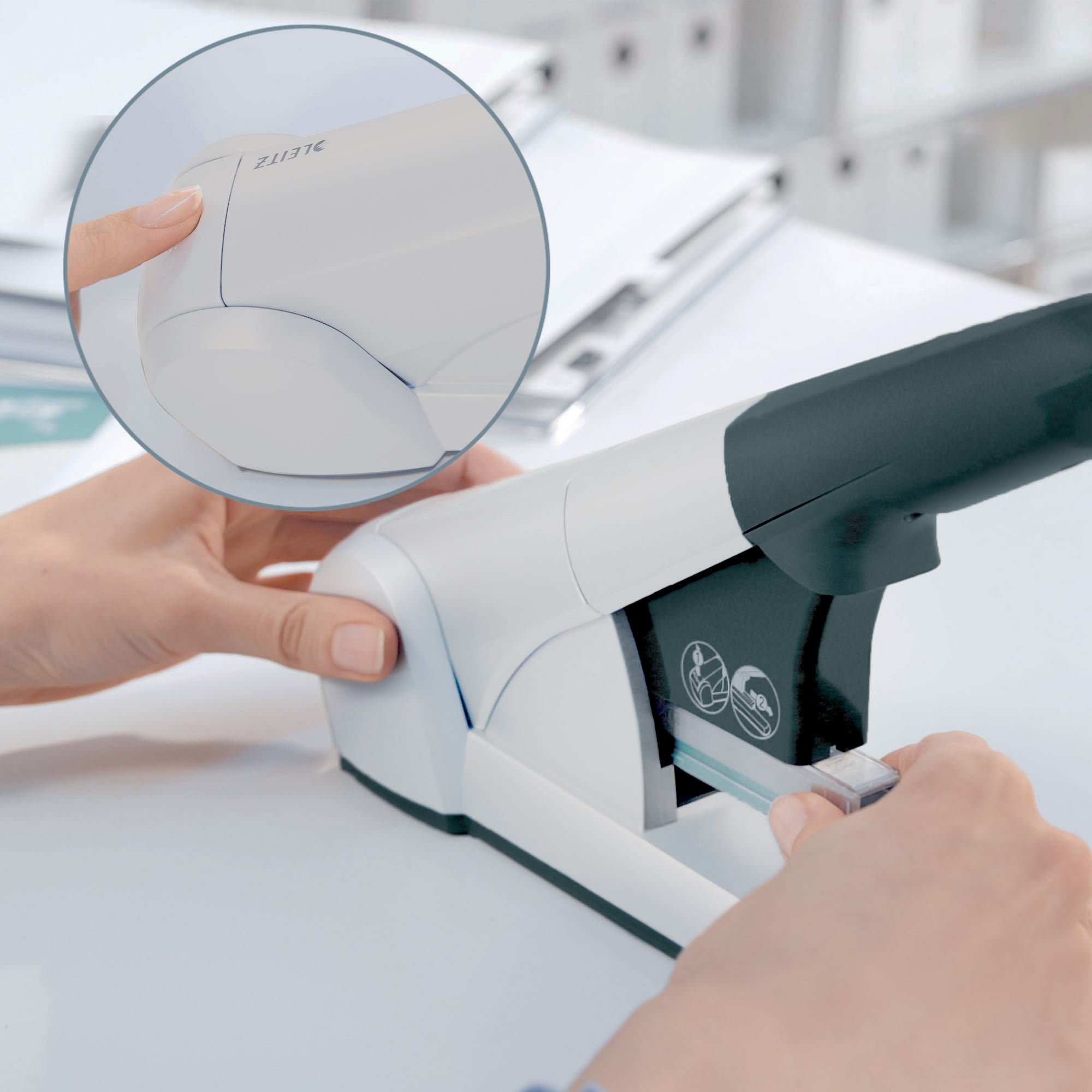 Stiftemaskin Leitz 5551 HD 80 ark