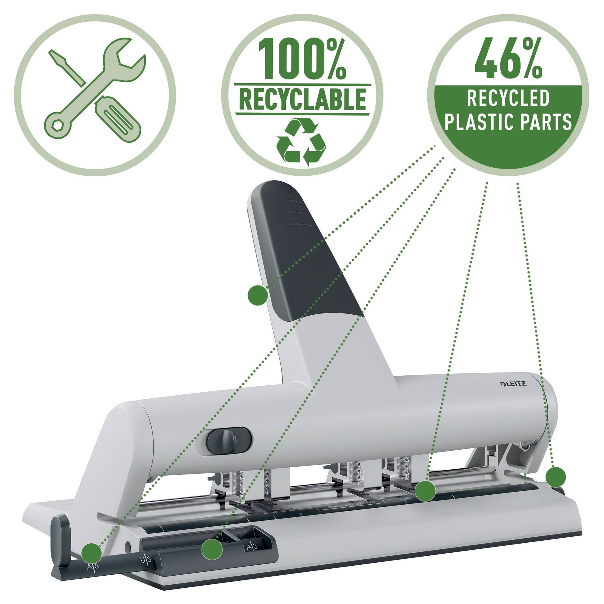 Hullemaskin Leitz 5114 4-6 hull/30 ark