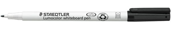Whiteboardpenn Lumocolor 1,0mm sort