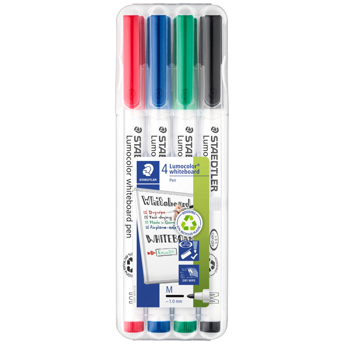 Whiteboardpenn Lumocolor 1,0mm 4pk.