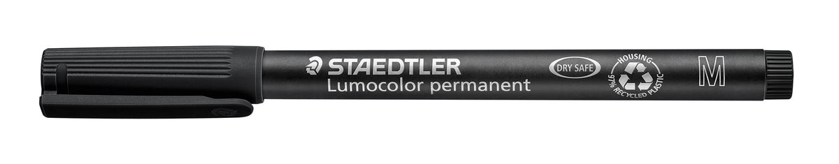 Merkepenn Lumocolor perm. M sort
