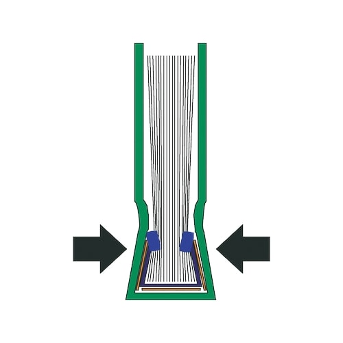 Bokomslag Stivt Linstr. 7mm sort 10stk