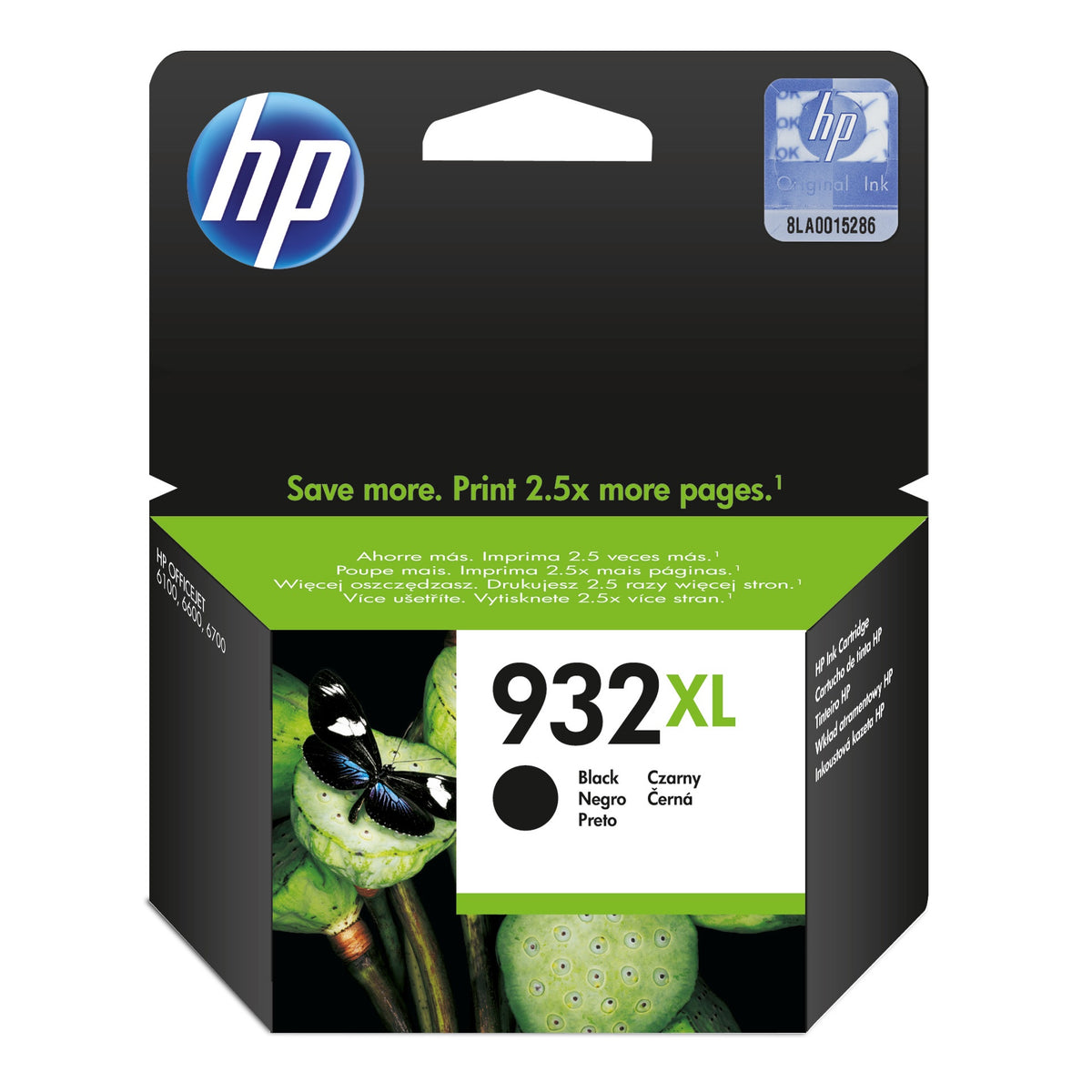 Blekk HP 932XL sort