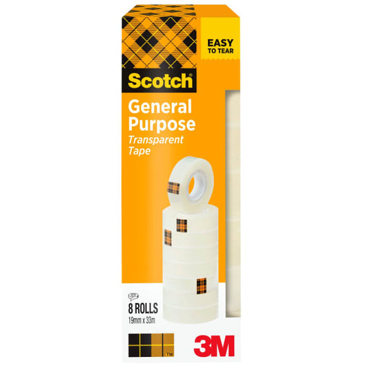 Kontortape 508 19mmx33m klar