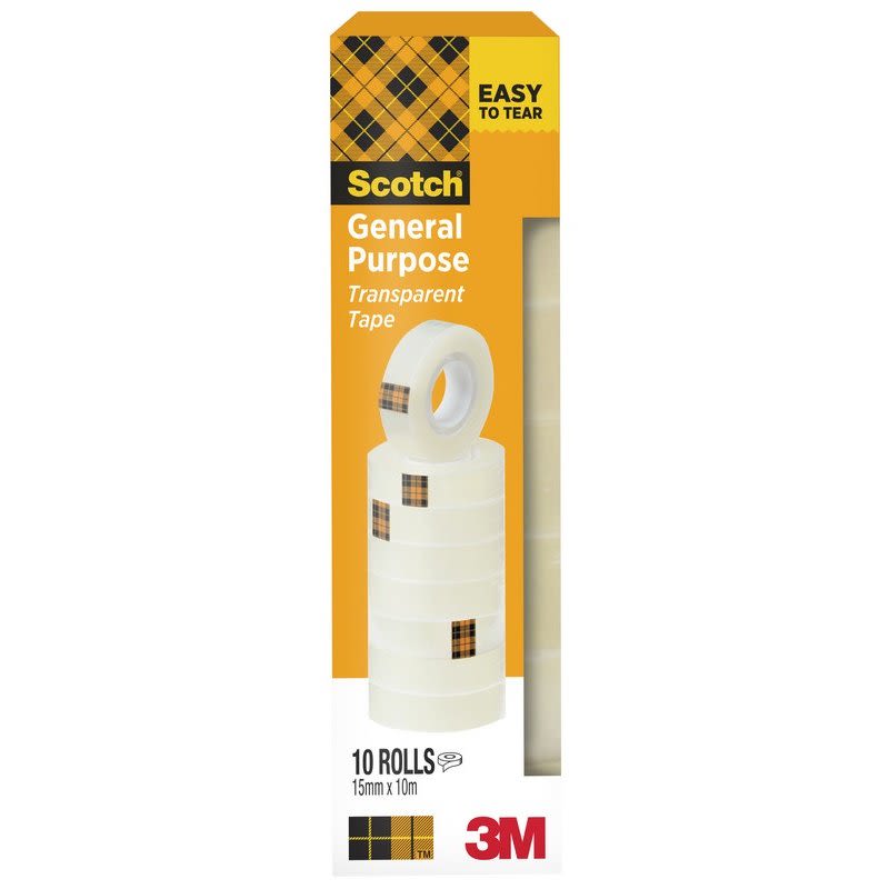 Kontortape 508 15mmx10m klar
