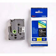 Tape Brother TZe345 18mm hvit/sort