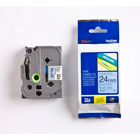 Tape Brother TZe551 24mm sort/blå