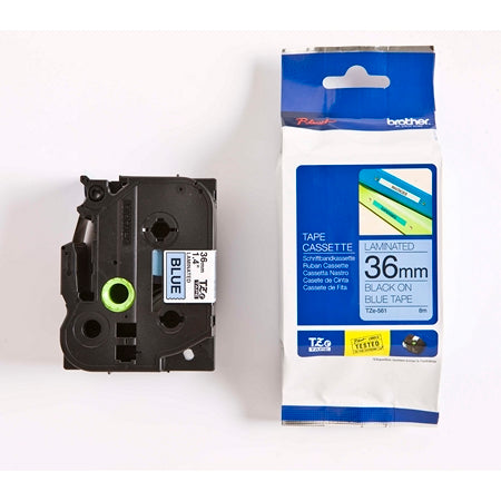 Tape Brother TZe561 36mm sort/blå