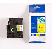 Tape Brother TZe661 36mm sort/gul