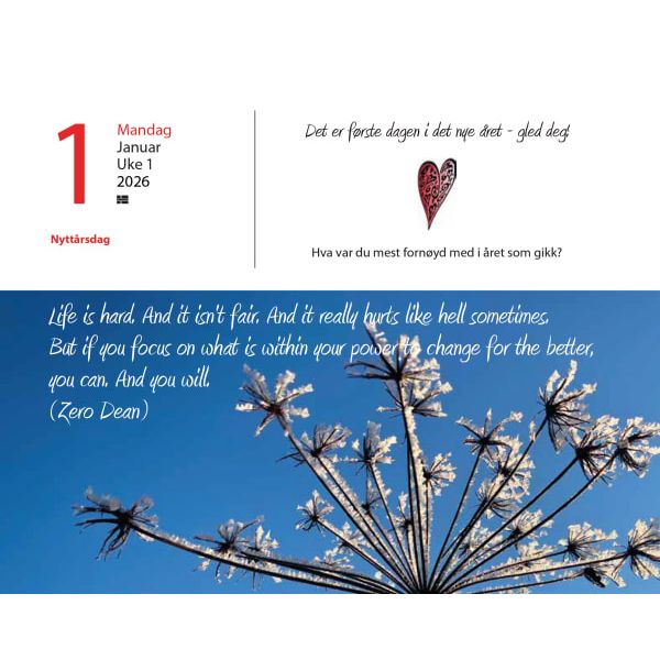 Inspirasjon bordkalender 2026