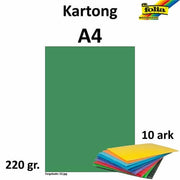 Kartong A4 220g mellom grønn