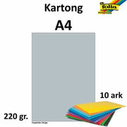 Kartong A4 220g matt sølv