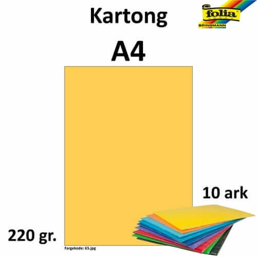 Kartong A4 220g matt gull