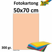 Fotokartong 50x70 300g aprikos 10pk