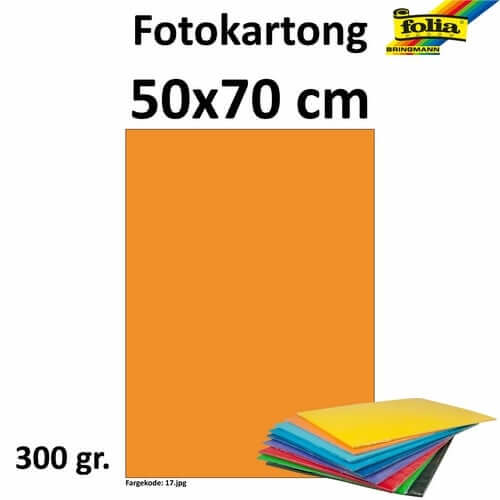 Fotokartong 50x70 300g oker gul 10p