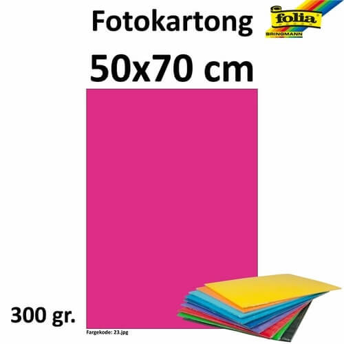 Fotokartong 50x70 300g rosa 10pk