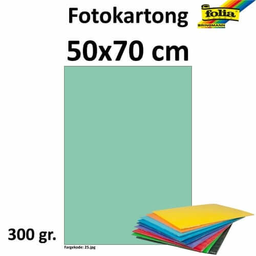 Fotokartong 50x70 300g mint 10pk