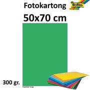 Fotokartong 50x70 300g sma.grønn 10