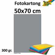 Fotokartong 50x70 300g mørk grå 10p