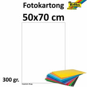 Fotokartong 50x70 300g hvit 10pk