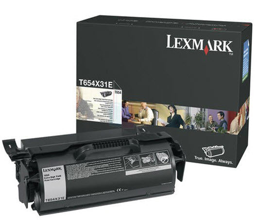 Toner Lexmark T654X31E sort 36k corp.