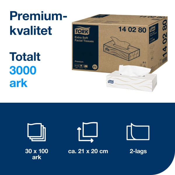 Ansiktsserviett Tork F1 Extra Soft 2l