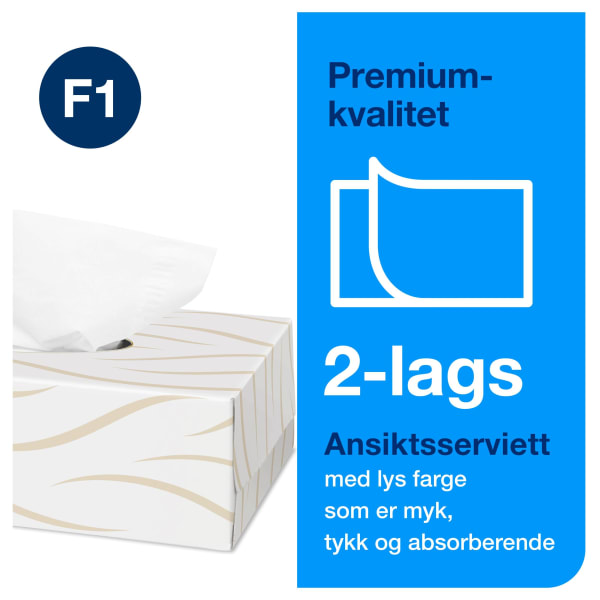 Ansiktsserviett Tork F1 Extra Soft 2l