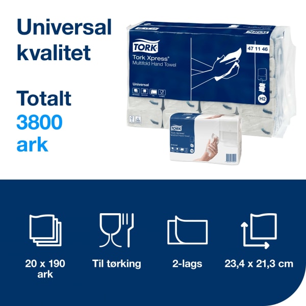 Håndtørk H2 Xpress Universal 2l