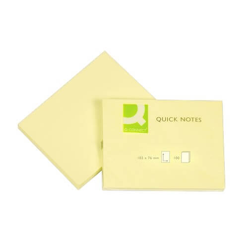 Notatblokk 76x102mm gul