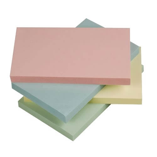 Notatblokk 76x127mm Pastell ass.