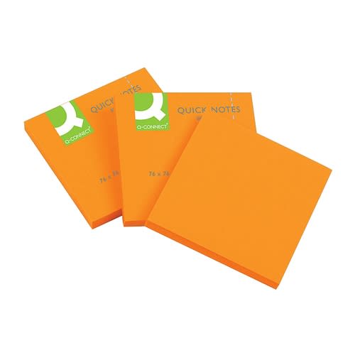 Notatblokk 76x76mm Brilliant oransje
