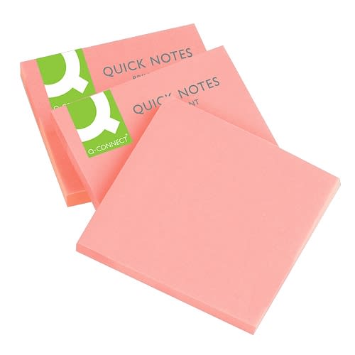 Notatblokk 76x76mm Brilliant rosa